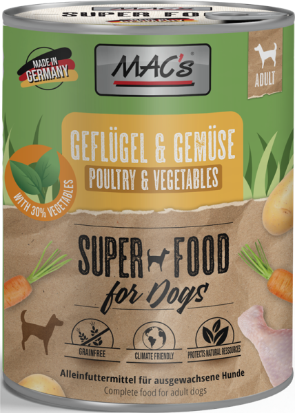 MACs Superfood Geflügel & Gemüse 800g