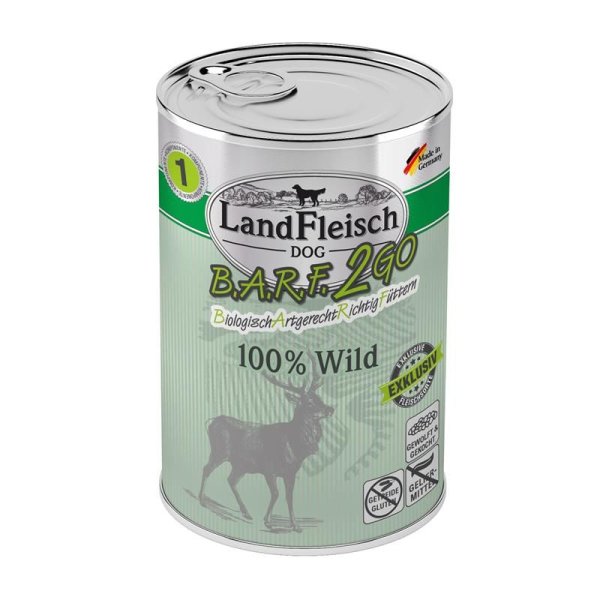 LandFleisch B.A.R.F.2GO Wild 400g